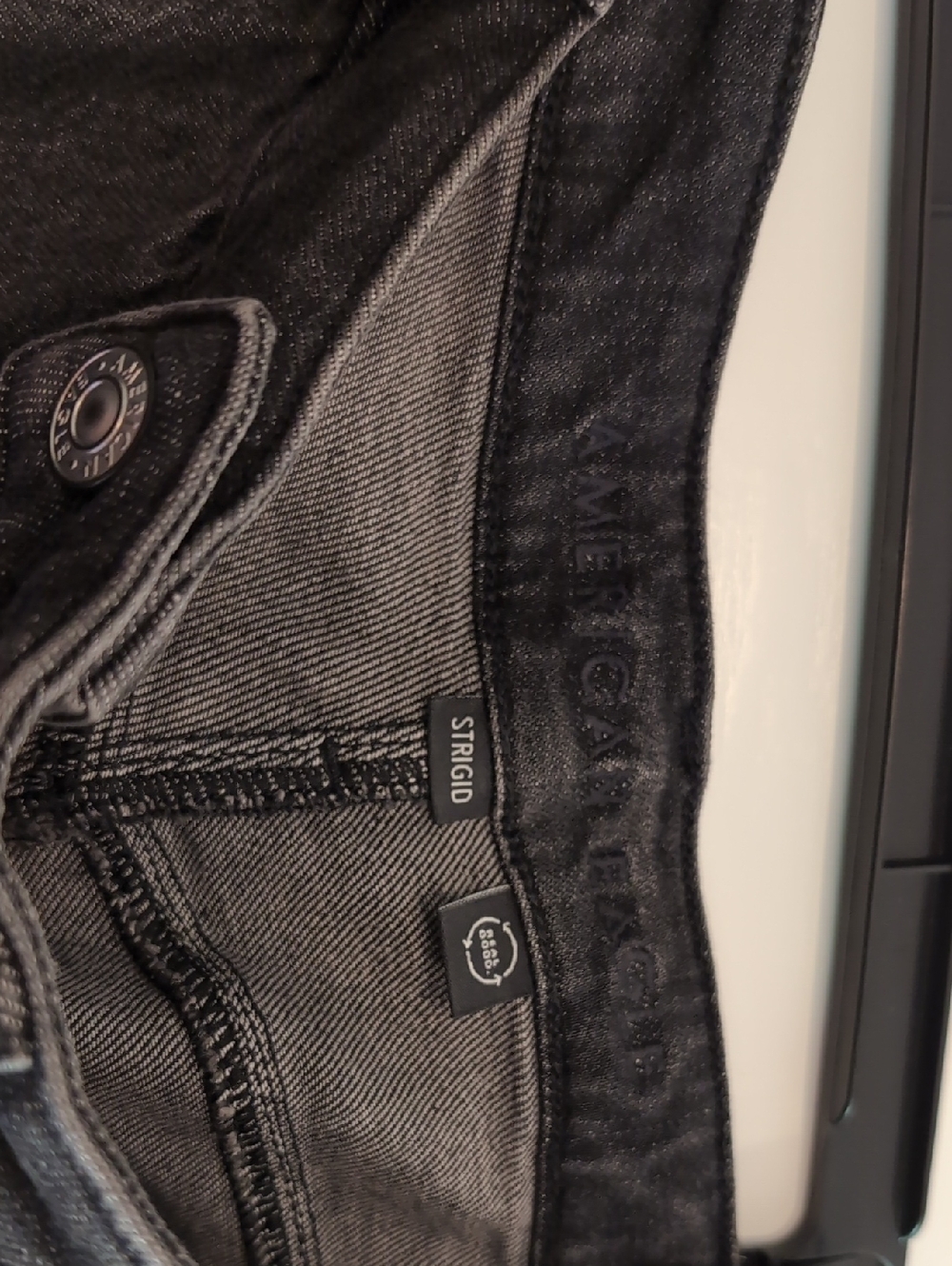American Eagle Outfitters Black Slim Straight Jeans, 12 - Picture 2 of 4